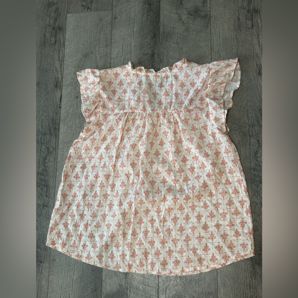Anthropologie Pink and Red Embroidered Blouse - Picture 3 of 8